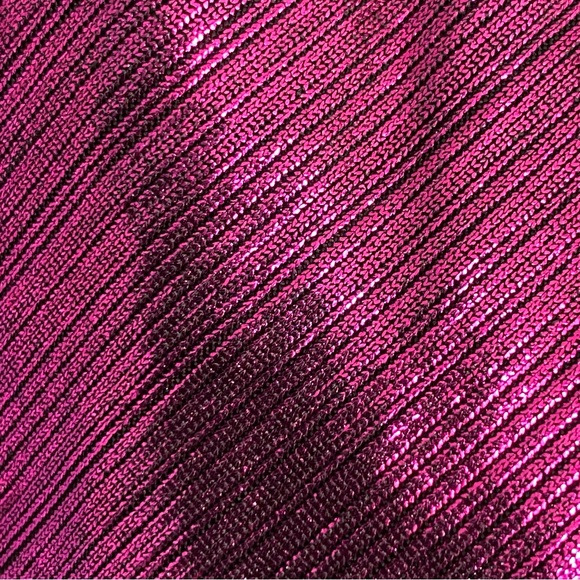 Magenta Metallic Halter Top NWT Size S - Picture 12 of 14